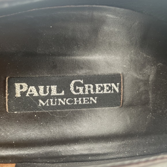 Paul Green Munchen Brown Leather Driving Wedge Loafer Slip On Shoes Womens 9 - Picture 7 of 9